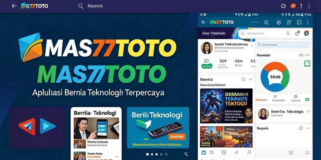 Antarmuka MAS77TOTO menampilkan berita teknologi terkini dengan desain yang menarik.