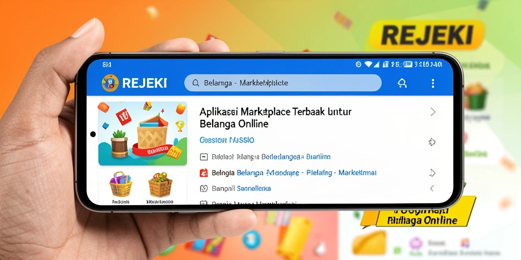 Antarmuka pengguna aplikasi REJEKI yang menarik dan mudah digunakan.